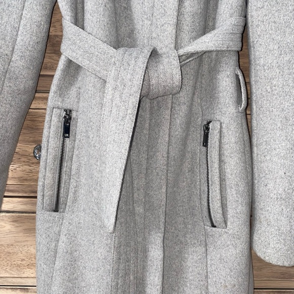 Womens Heather Gray Coat - Picture 4 of 7